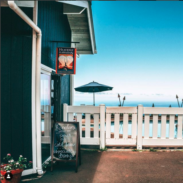 Entrance to Konalani Coffee Bar at Heavenly Hawaiian Coffee Farm