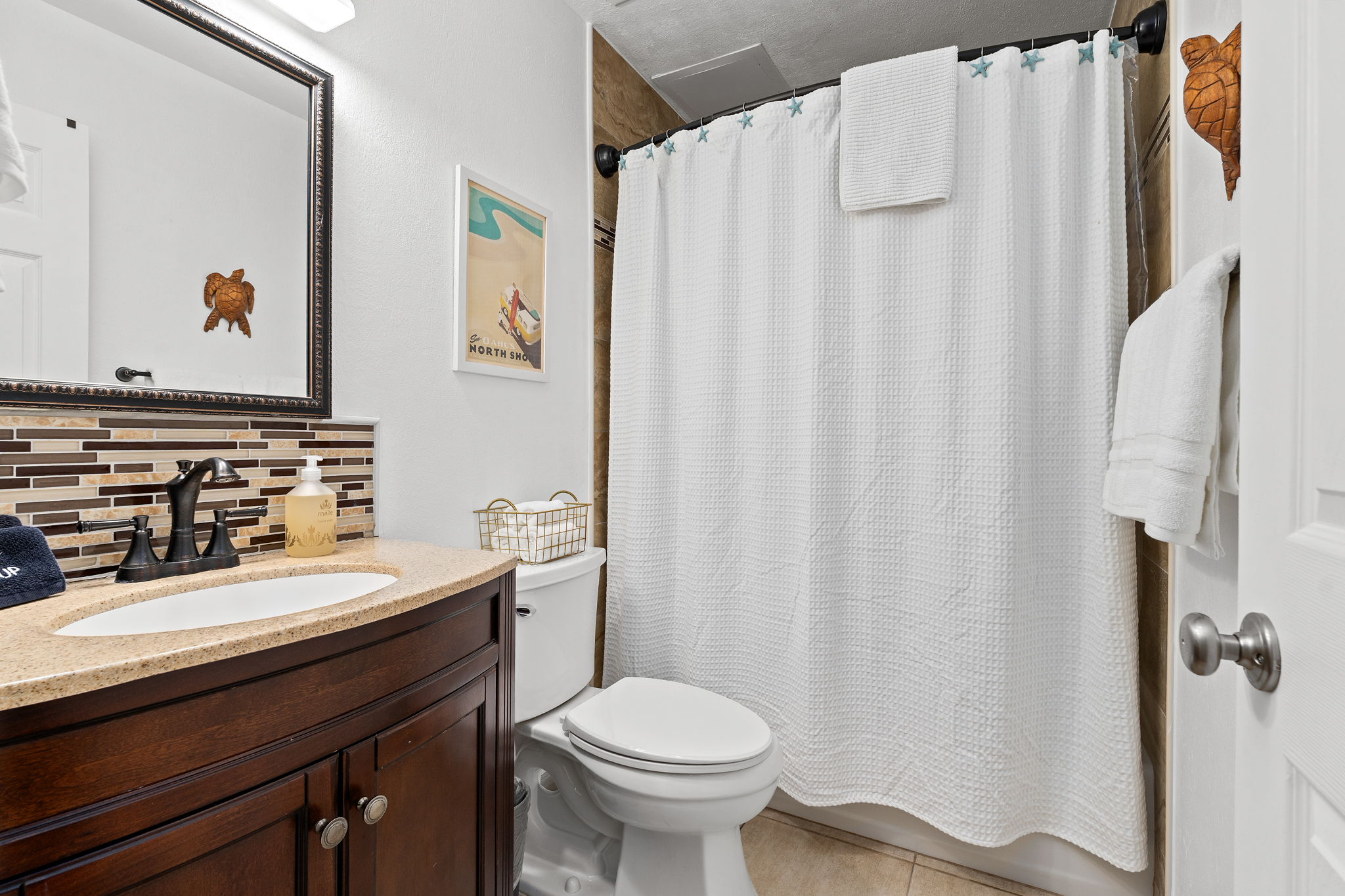 bathroom in turtle bay condo on the north shore of oahu - vacation rental