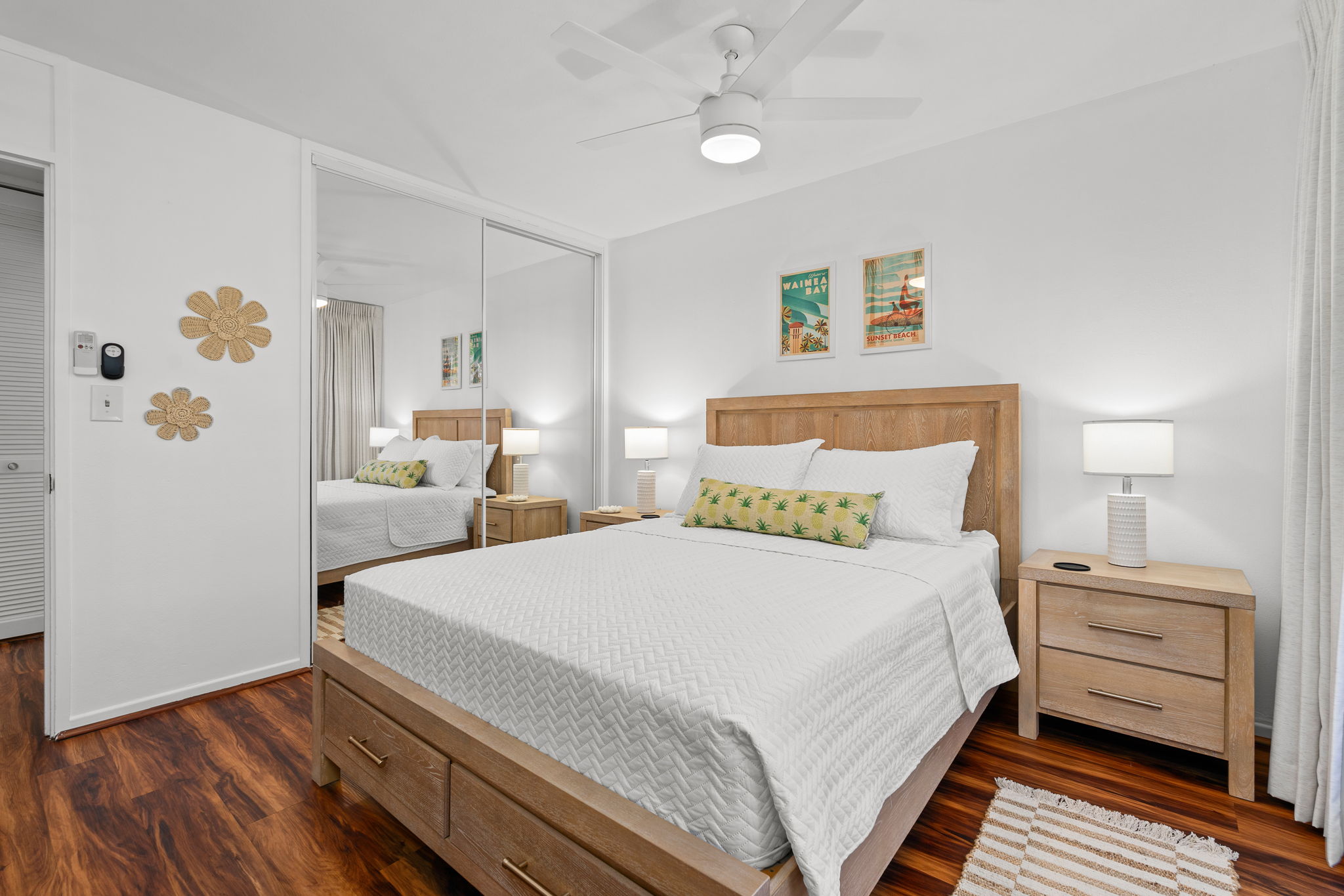 Comfortable bedroom in north shore oahu vacation rental condo