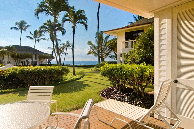 Lanai with ocean view