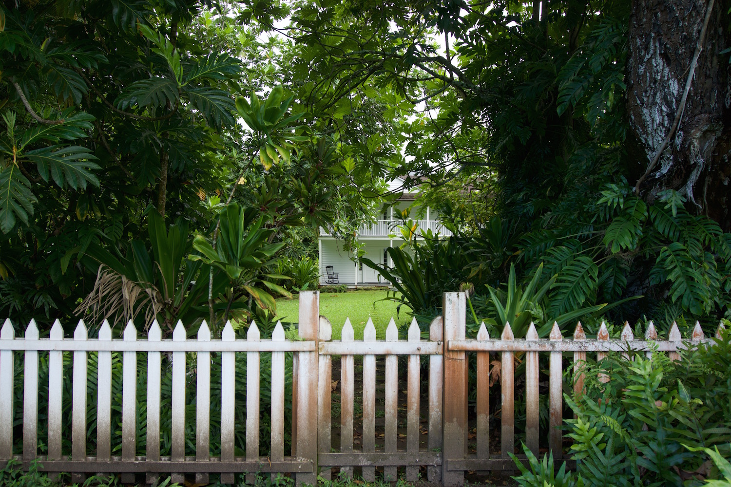 Entrance to Waioli Mission House