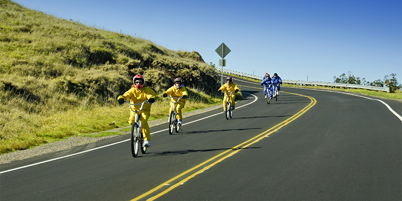 Biking Haleakala