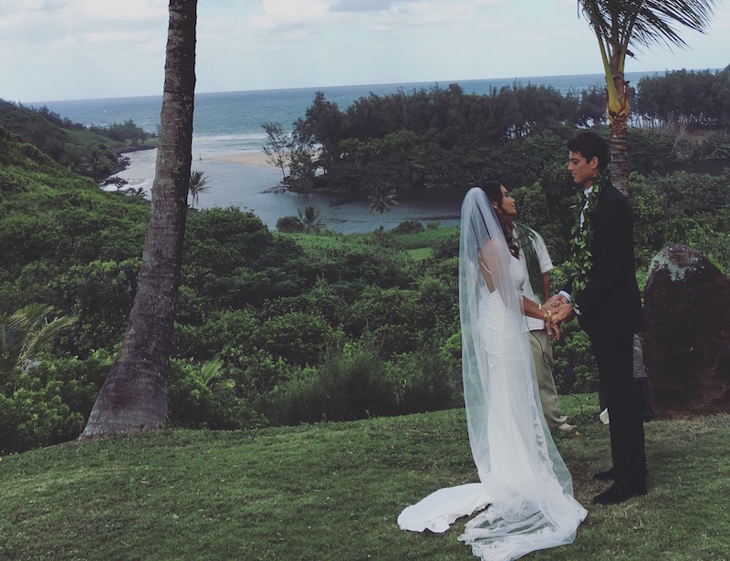 Wedding above Rock Quarry Beach