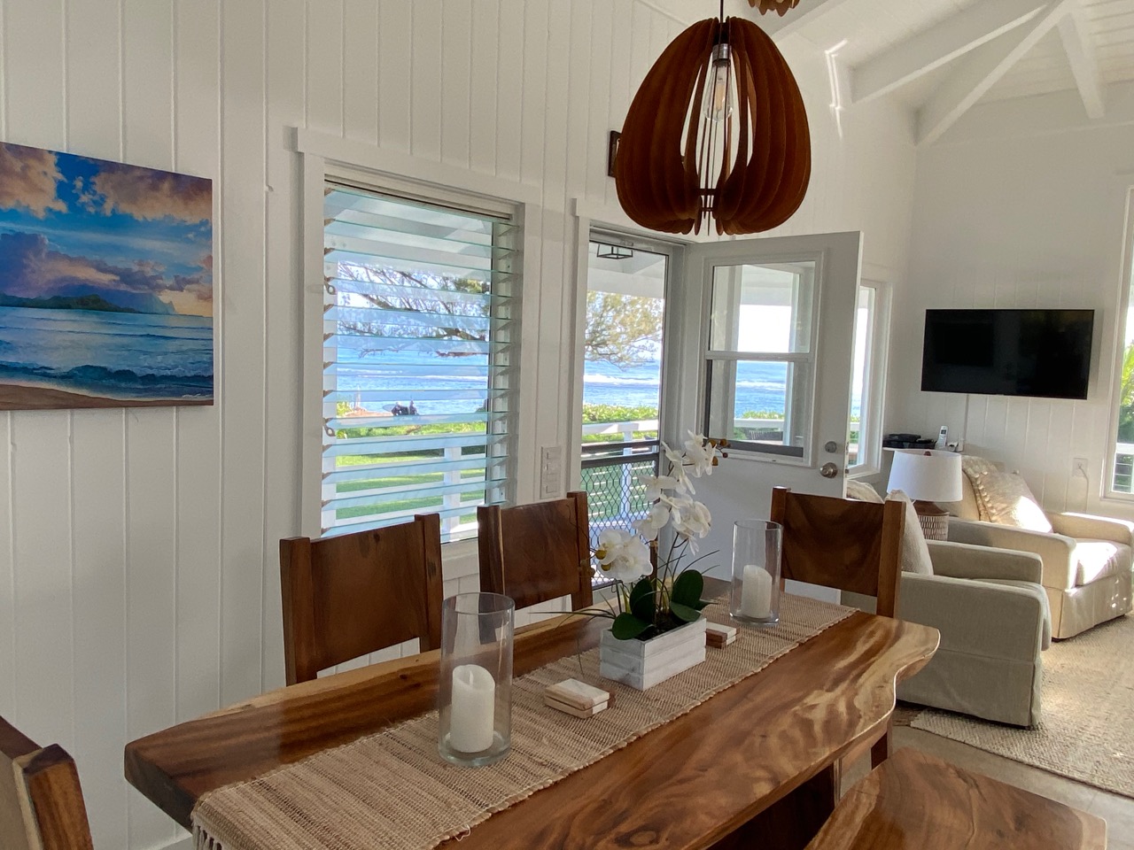 Kauai North Shore Oceanfront Mountain View Beach House Hawaii Life Vacations